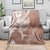 Hawaii Puakenikeni And Maile Lei Blanket Brown Polynesian Shark Tattoo DT05