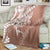 Hawaii Puakenikeni And Maile Lei Blanket Brown Polynesian Shark Tattoo DT05