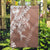 Hawaii Puakenikeni And Maile Lei Garden Flag Brown Polynesian Shark Tattoo DT05