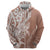 Hawaii Puakenikeni And Maile Lei Hoodie Brown Polynesian Shark Tattoo DT05