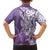 Hawaii Puakenikeni And Maile Lei Hawaiian Shirt Violet Polynesian Shark Tattoo DT05