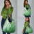 Hawaii Puakenikeni And Maile Lei Grocery Bag Green Polynesian Shark Tattoo DT05