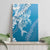 Hawaii Puakenikeni And Maile Lei Canvas Wall Art Blue Polynesian Shark Tattoo DT05
