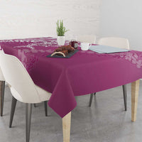 Hawaii Puakenikeni And Maile Lei Tablecloth Pink Polynesian Shark Tattoo DT05