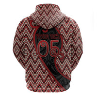 Custom Aotearoa Atua Tumatauenga Zip Hoodie God Of War Koru Patterns