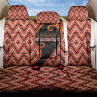 Aotearoa Atua Ruaumoko Back Car Seat Cover God Of Volcanoes Koru Patterns DT05 One Size Orange - Polynesian Pride