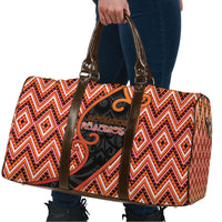 Aotearoa Atua Ruaumoko Travel Bag God Of Volcanoes Koru Patterns DT05 - Polynesian Pride