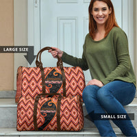 Aotearoa Atua Ruaumoko Travel Bag God Of Volcanoes Koru Patterns DT05 - Polynesian Pride