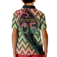 Custom Aotearoa Atua Maui Kid Polo Shirt Demigod Hero And Trickster Koru Patterns DT05 - Polynesian Pride