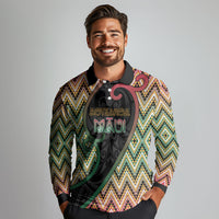 Custom Aotearoa Atua Maui Long Sleeve Polo Shirt Demigod Hero And Trickster Koru Patterns DT05 - Polynesian Pride