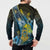 Personalised Tuvalu Button Sweatshirt Dolphin On The Waves