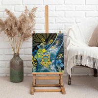 Tuvalu Canvas Wall Art Dolphin On The Waves