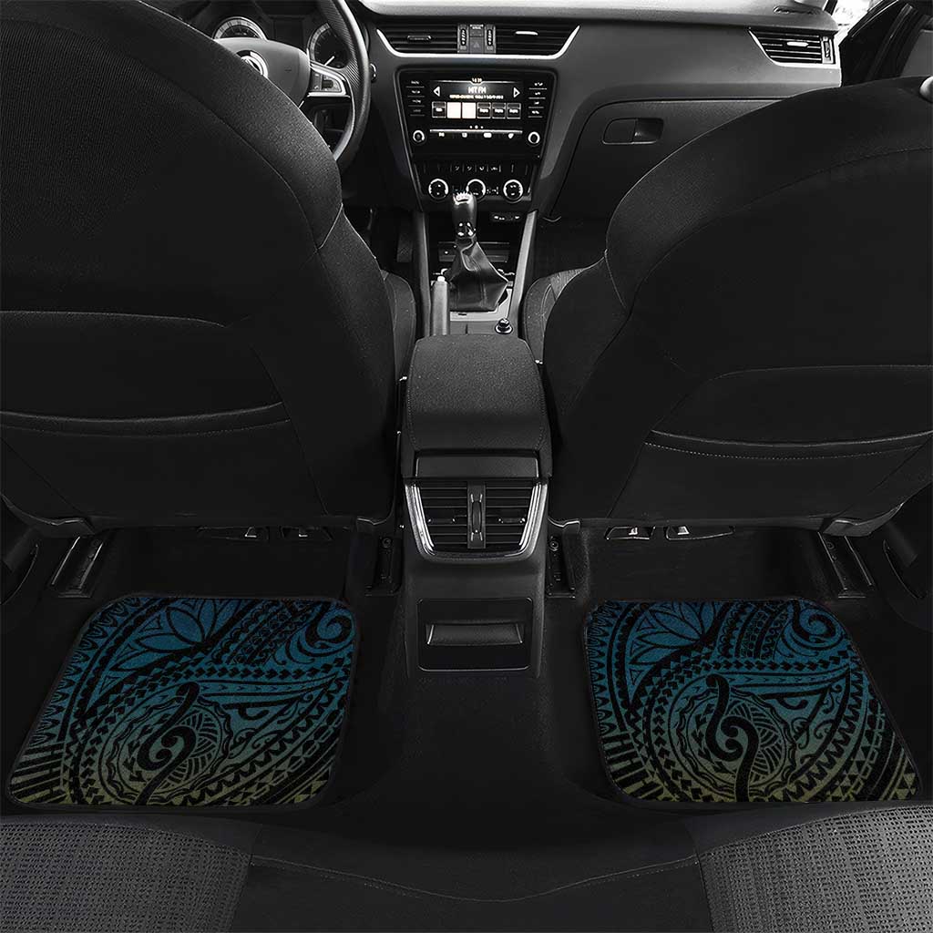Tuvalu Car Mats Dolphin On The Waves