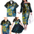 Personalised Tuvalu Family Matching Off The Shoulder Long Sleeve Dress and Hawaiian Shirt Dolphin On The Waves