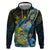 Personalised Tuvalu Hoodie Dolphin On The Waves