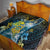 Tuvalu Quilt Dolphin On The Waves