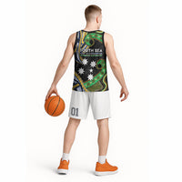 South Sea Islanders And New Caledonia Basketball Jersey Nautilus Shell Southern Cross Tribal Pattern DT05 - Polynesian Pride