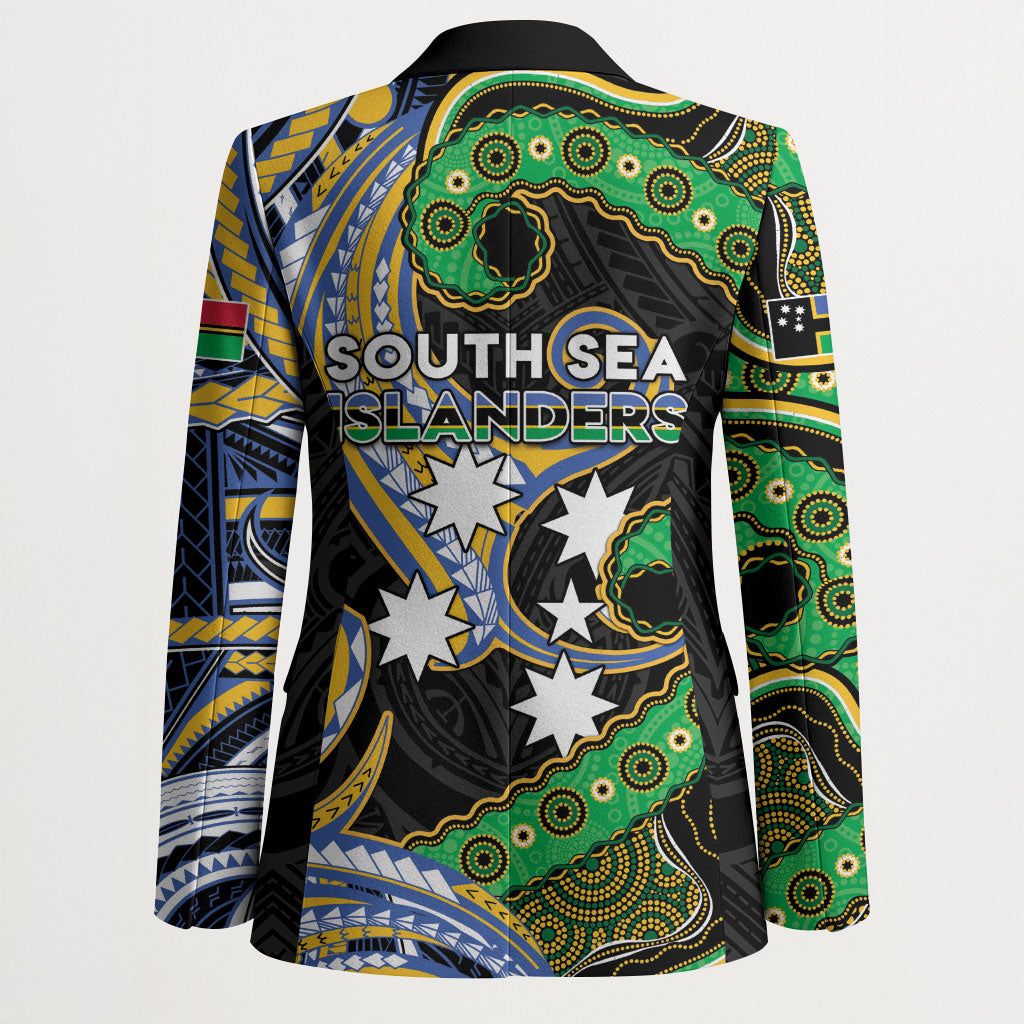 South Sea Islanders And Vanuatu Blazer Boar Tusk Warrior Southern Tribal Pattern DT05 - Polynesian Pride