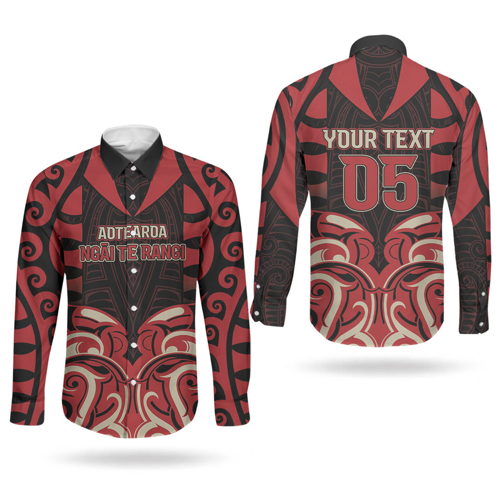 Custom Aotearoa Ngai Te Rangi Couples Matching Short Sleeve Bodycon Dress and Long Sleeve Button Shirt New Zealand Traditional Maori Pattern DT05 - Polynesian Pride