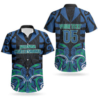 Custom Aotearoa Ngati Ranginui Couples Matching Tank Maxi Dress and Hawaiian Shirt New Zealand Traditional Maori Pattern DT05 - Polynesian Pride