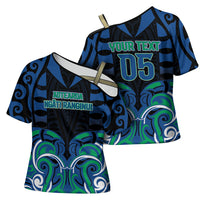 Custom Aotearoa Ngati Ranginui Cross Shoulder Shirt New Zealand Traditional Maori Pattern DT05 - Polynesian Pride