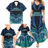Custom Aotearoa Ngati Ranginui Family Matching Summer Maxi Dress and Hawaiian Shirt New Zealand Traditional Maori Pattern DT05 - Polynesian Pride