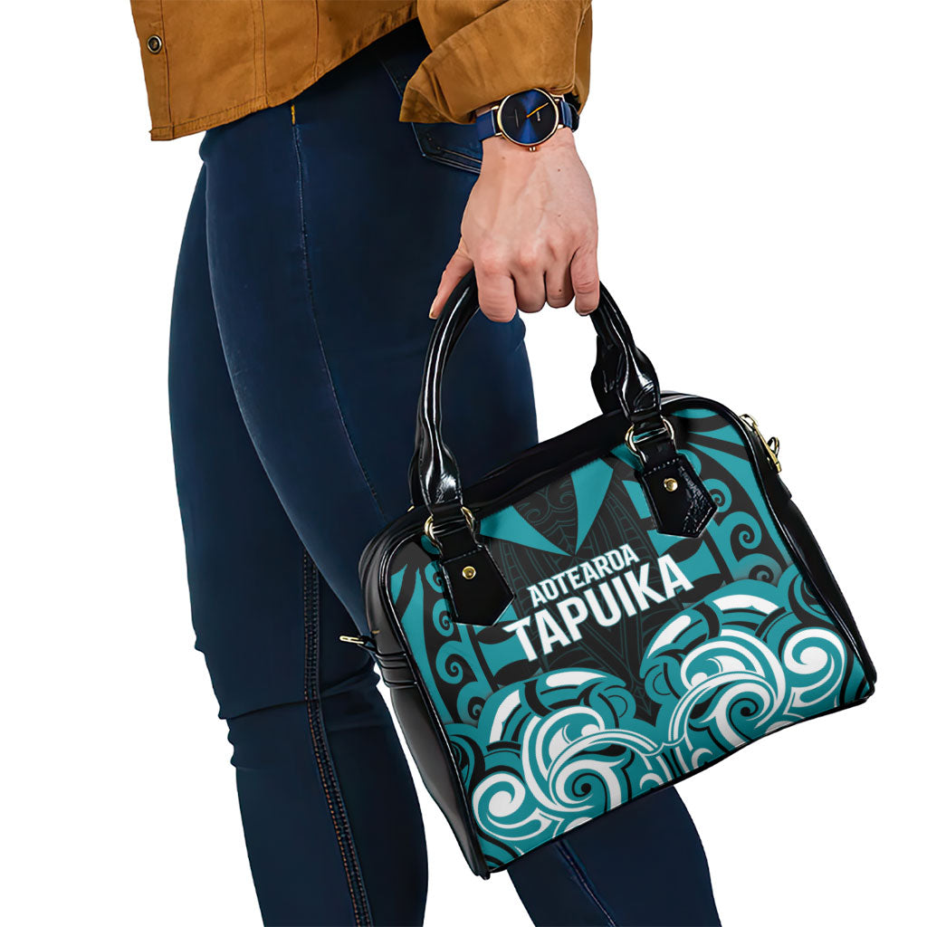 Aotearoa Tapuika Shoulder Handbag New Zealand Traditional Maori Pattern DT05 - Polynesian Pride