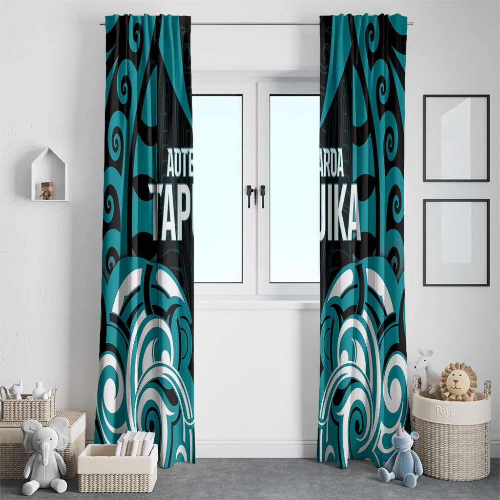 Aotearoa Tapuika Window Curtain New Zealand Traditional Maori Pattern DT05 - Polynesian Pride