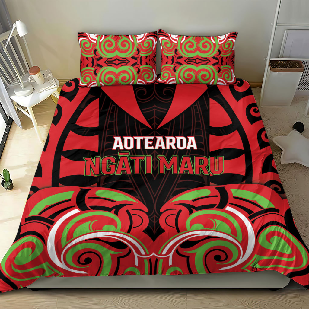 Aotearoa Ngati Maru Bedding Set New Zealand Traditional Maori Pattern DT05 - Polynesian Pride