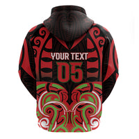 Custom Aotearoa Ngati Maru Hoodie New Zealand Traditional Maori Pattern DT05 - Polynesian Pride