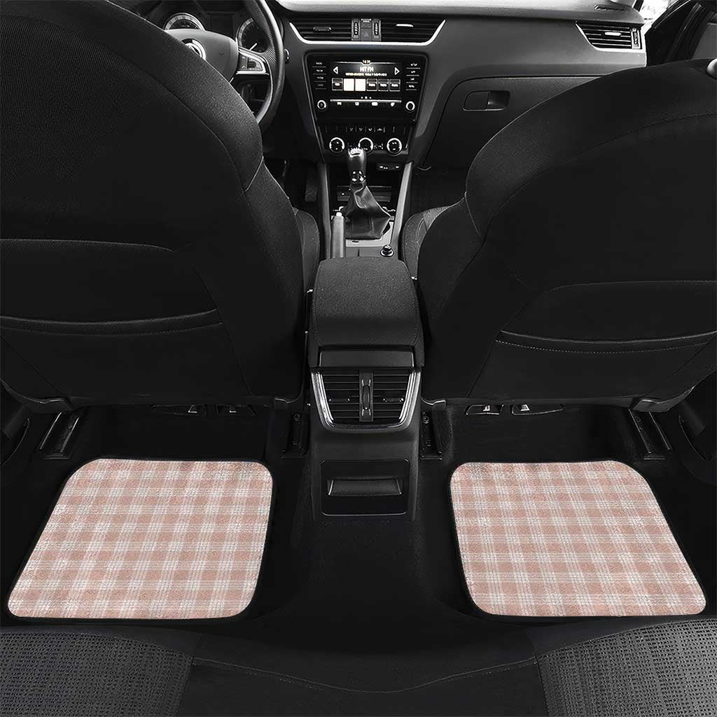 Beige Palaka Hawaiian And Japanese Car Mats Maneki Neko And Sakura Bloom