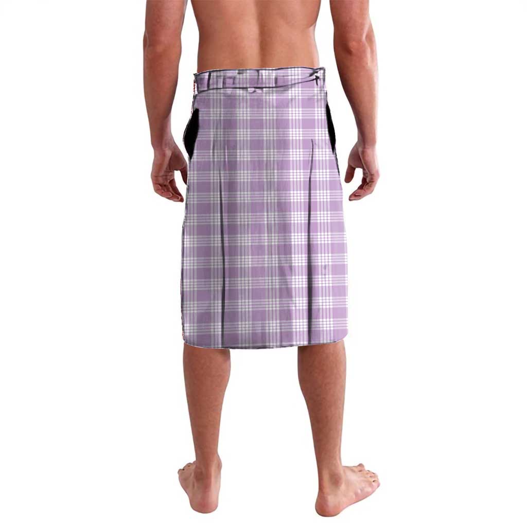 Purple Palaka Hawaiian And Japanese Lavalava Maneki Neko And Sakura Bloom