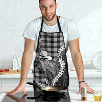 Black Hawaii Palaka Cowboy Turtle Apron Hawaiian Paniolo Puakenikeni Maile Lei