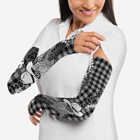 Black Hawaii Palaka Cowboy Turtle Arm Sleeves Hawaiian Paniolo Puakenikeni Maile Lei