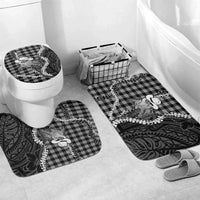 Black Hawaii Palaka Cowboy Turtle Bathroom Set Hawaiian Paniolo Puakenikeni Maile Lei
