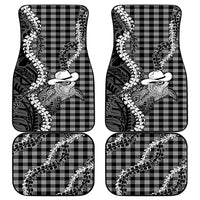 Black Hawaii Palaka Cowboy Turtle Car Mats Hawaiian Paniolo Puakenikeni Maile Lei