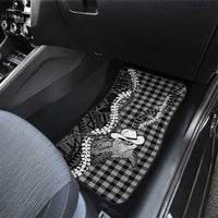Black Hawaii Palaka Cowboy Turtle Car Mats Hawaiian Paniolo Puakenikeni Maile Lei