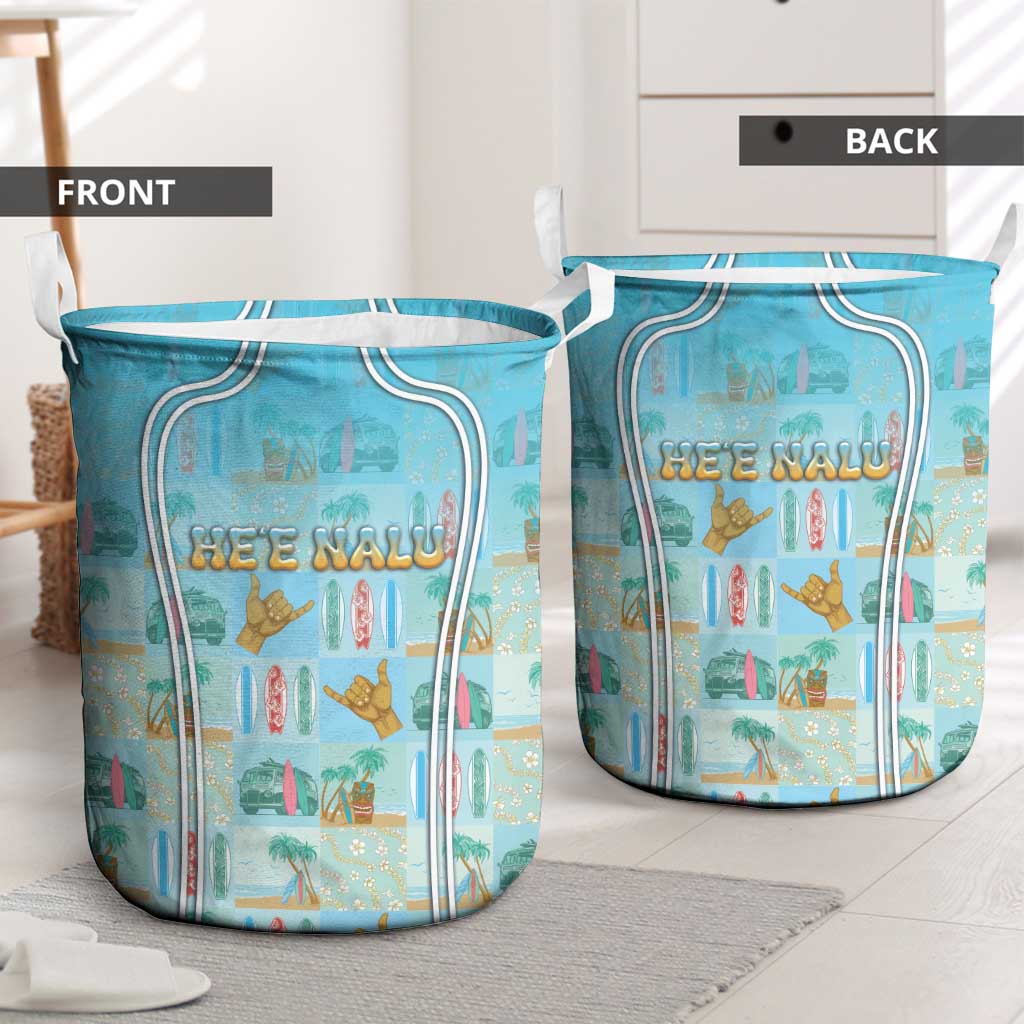 Hawaii Surfing Laundry Basket He'e Nalu