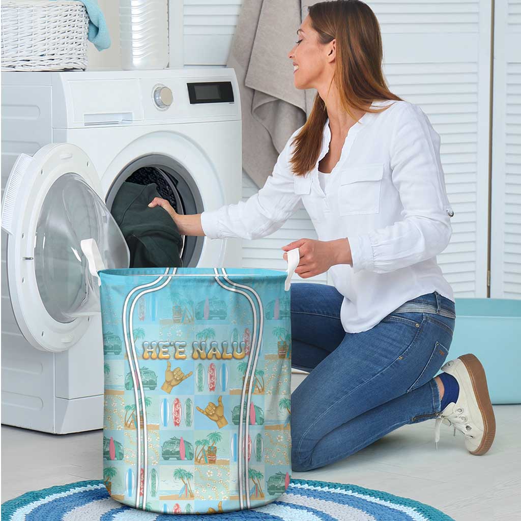 Hawaii Surfing Laundry Basket He'e Nalu