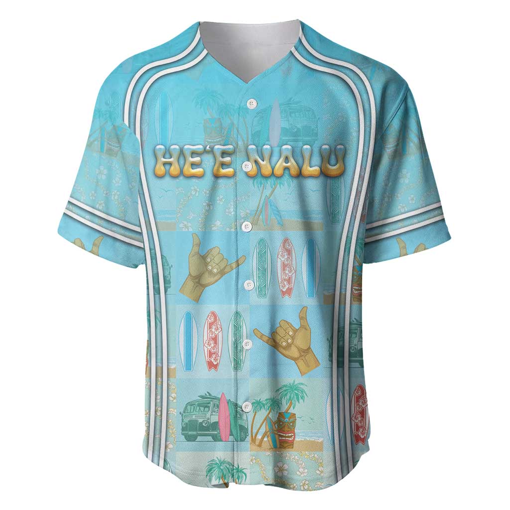 Custom Hawaii Surfing Baseball Jersey He'e Nalu