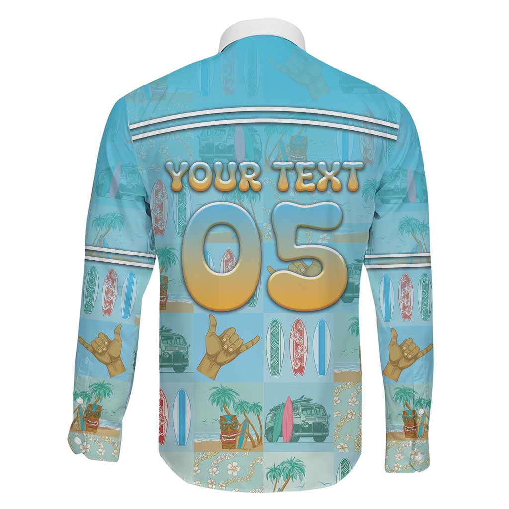 Custom Hawaii Surfing Family Matching Short Sleeve Bodycon Dress and Hawaiian Shirt He'e Nalu DT05 - Polynesian Pride
