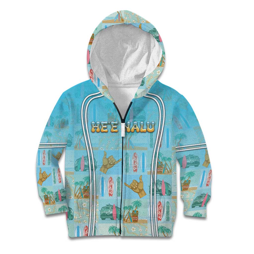 Custom Hawaii Surfing Kid Hoodie He'e Nalu