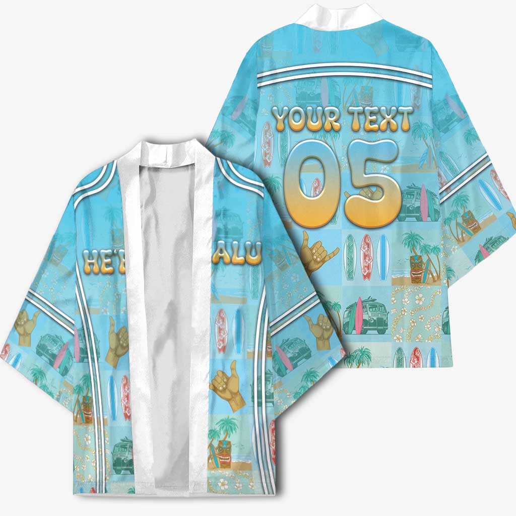 Custom Hawaii Surfing Kimono He'e Nalu