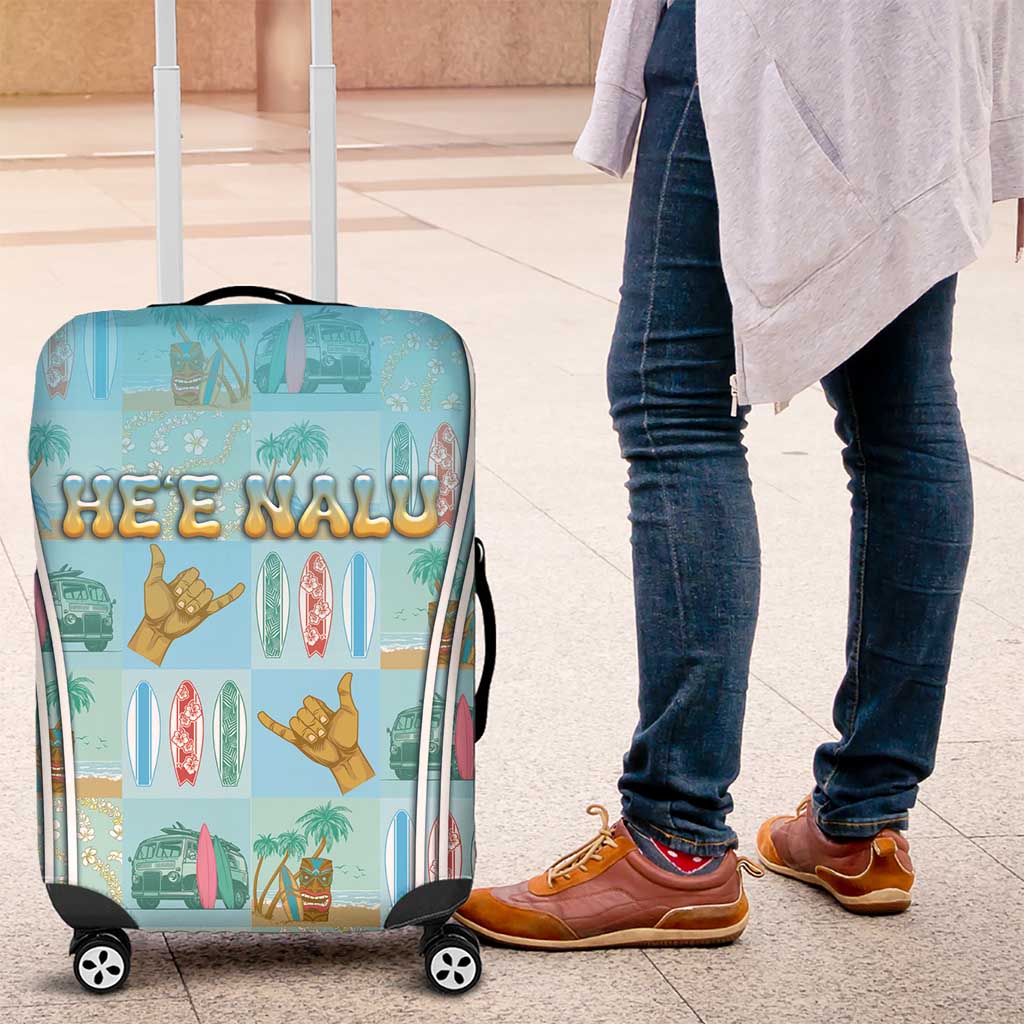 Hawaii Surfing Luggage Cover He'e Nalu