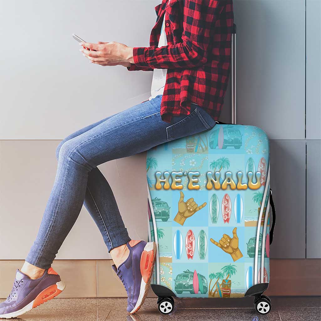 Hawaii Surfing Luggage Cover He'e Nalu
