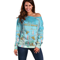 Custom Hawaii Surfing Off Shoulder Sweater He'e Nalu