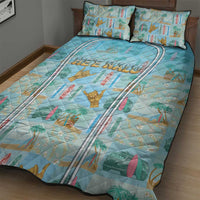 Hawaii Surfing Quilt Bed Set He'e Nalu