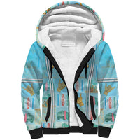 Custom Hawaii Surfing Sherpa Hoodie He'e Nalu