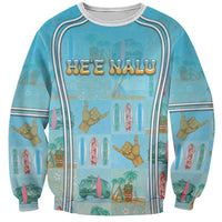 Custom Hawaii Surfing Sweatshirt He'e Nalu