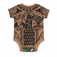 Polynesia Maui Tattoo Inspired Baby Onesie Tropical Leaf Skirt Costume DT05 - Polynesian Pride